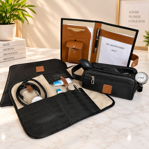 Kit Organizador M�dico Masculino Versalhes Preto BR
