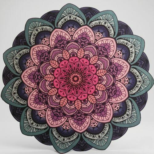 Tapete Mandala L�tus Azul e Rosa