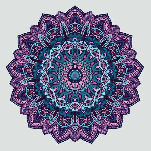 Tapete Mandala D�lia Violeta