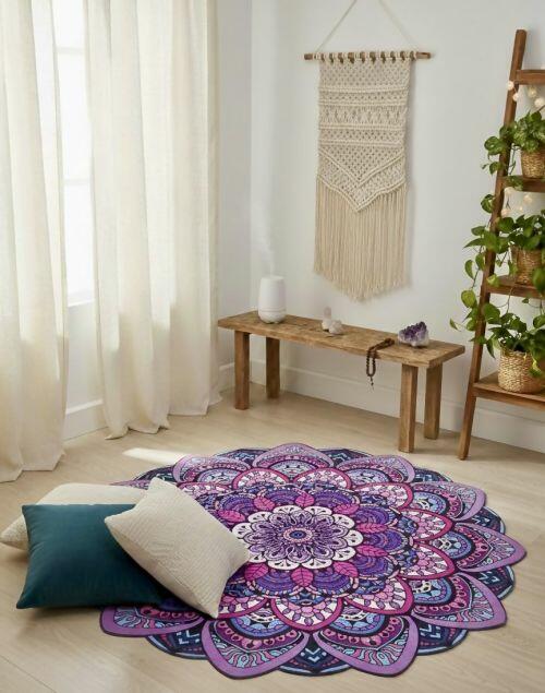 Tapete Mandala L�tus Pink e Azul