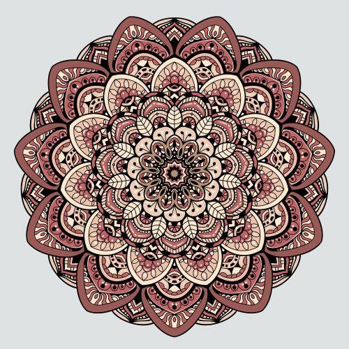 Tapete Mandala L�tus Rose