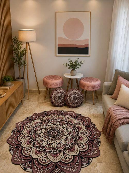 Tapete Mandala L�tus Rose