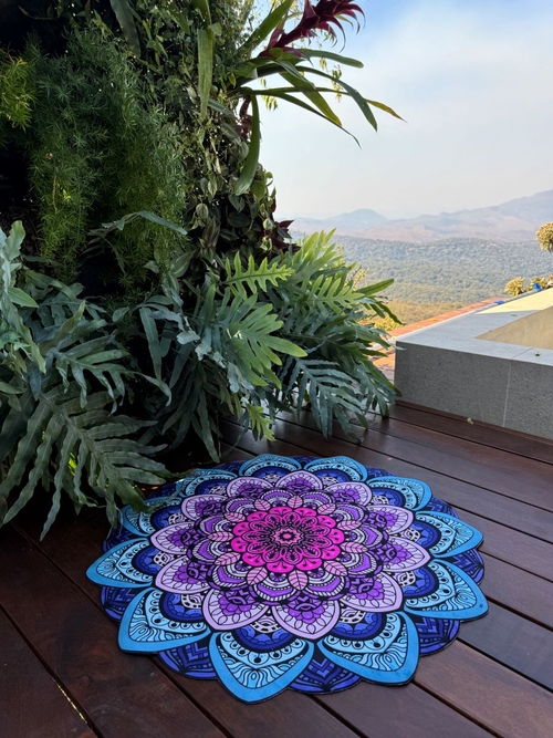Tapete Mini Mandala Lótus Rosa