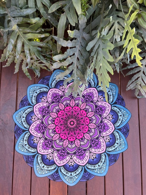 Tapete Mini Mandala Lótus Rosa
