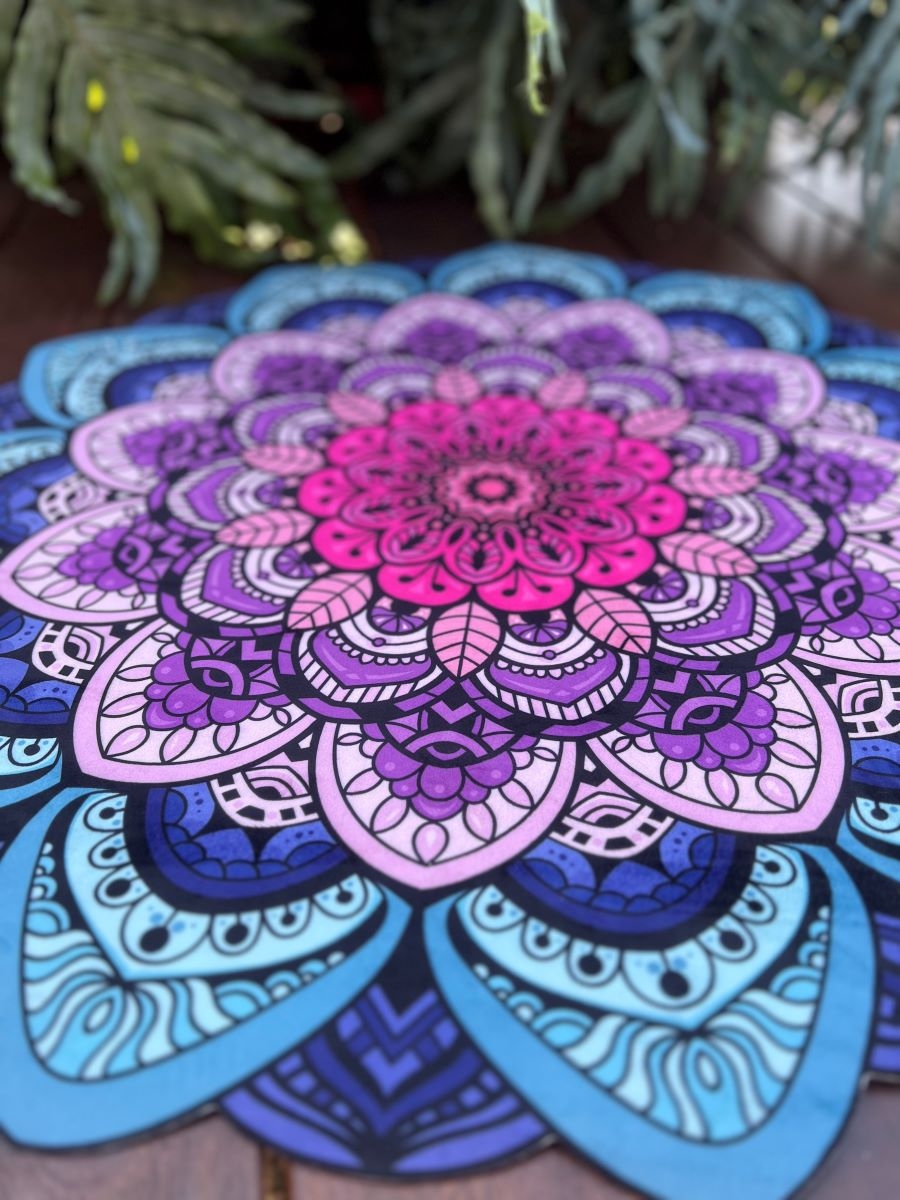 Tapete Mini Mandala Lótus Rosa