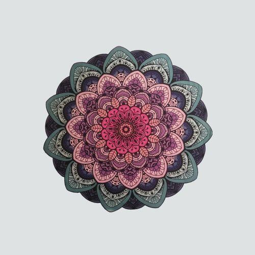 Tapete Mini Mandala L�tus Rosa