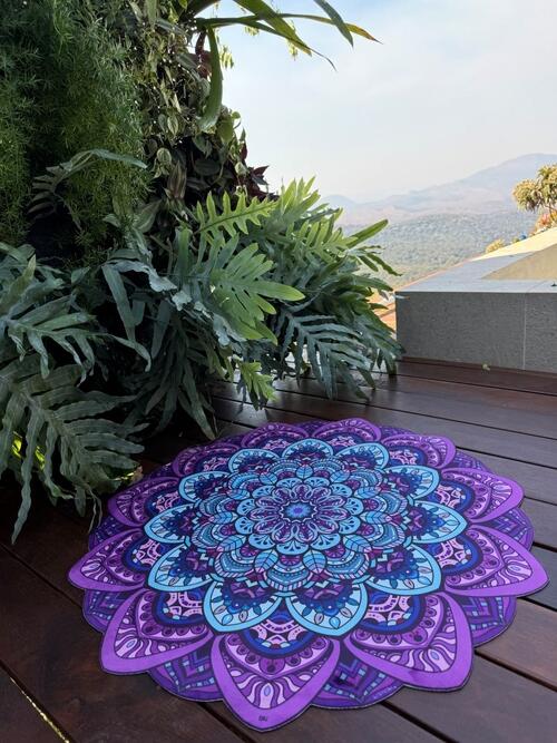 Tapete Mini Mandala Lótus Roxo Ajnã