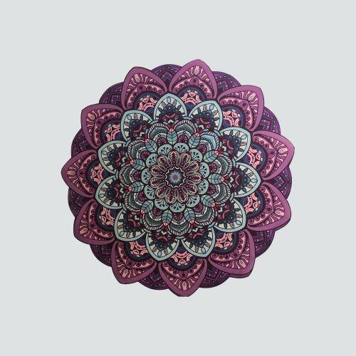 Tapete Mini Mandala L�tus Roxo Ajn�