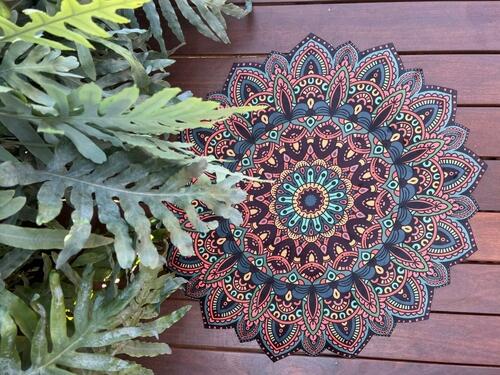 Tapete Mini Mandala Dália Green