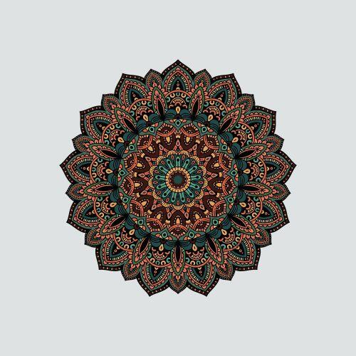 Tapete Mini Mandala D�lia Green