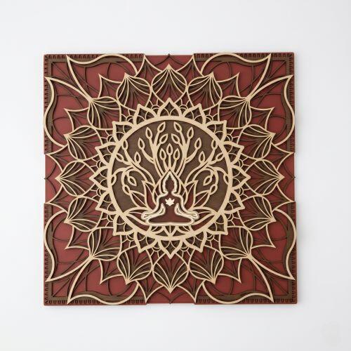 Mandala Conex�o Terra Cota 3D