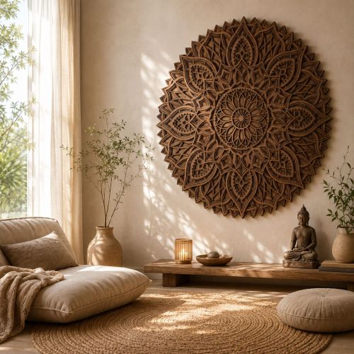 Mandala Plenitude 3D Imbuia