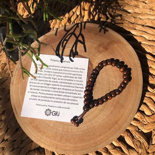 Pulseira Japamala 27 contas Clara/Escura