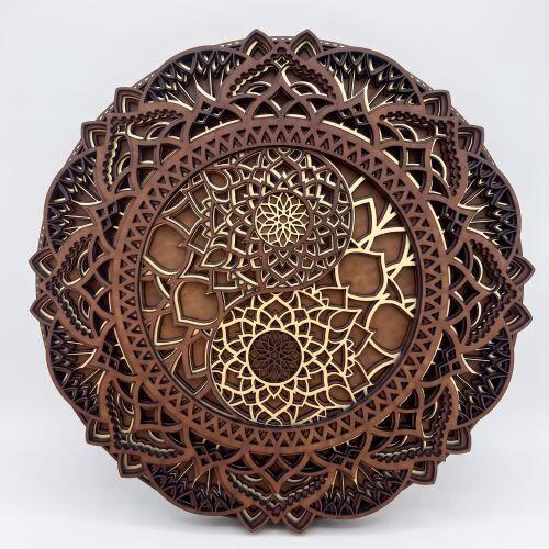 Mandala Yin Yang 3D