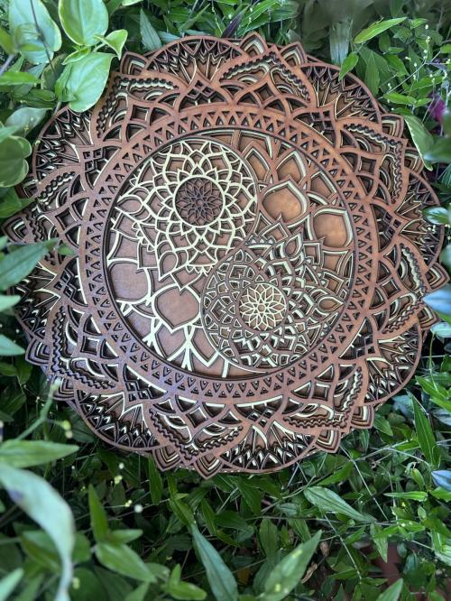 Mandala Yin Yang 3D