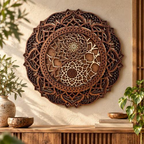 Mandala Yin Yang 3D