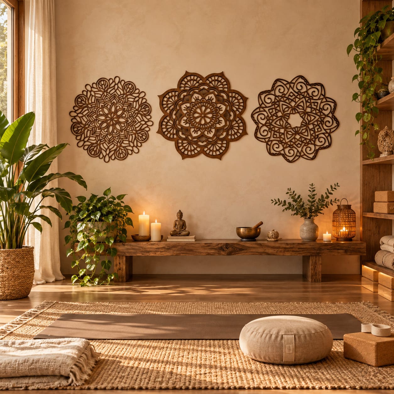 Trio de Mandalas (Cores e Tamanhos)