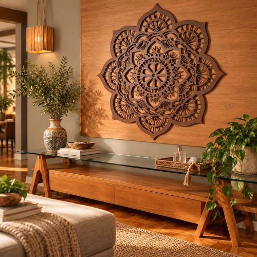 Mandala Hibíscos (Cores e Tamanhos)