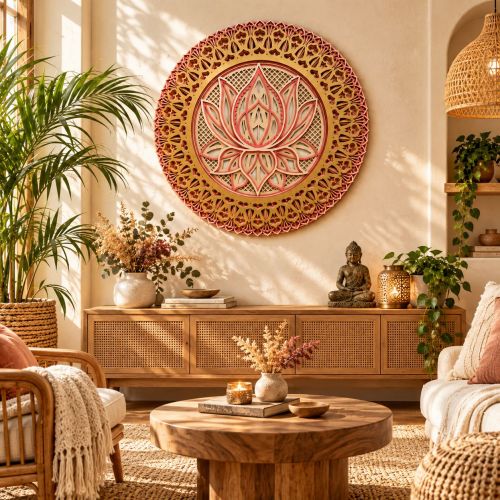 Mandala Lótus 3D