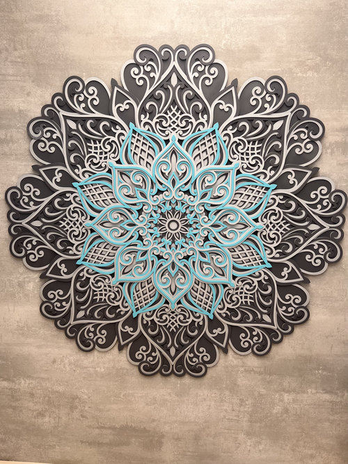 Mandala Koru Rendada 3D