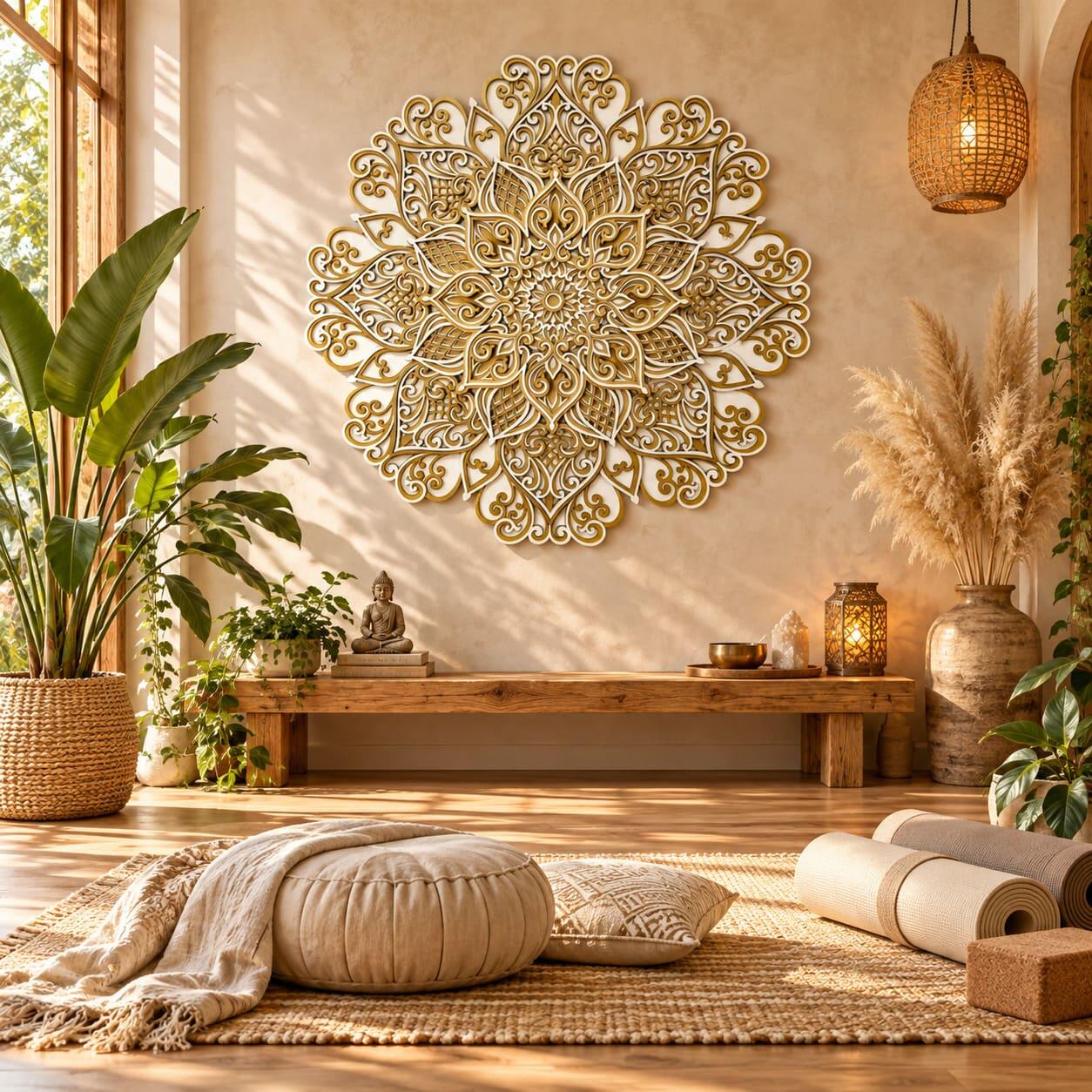 Mandala Koru Rendada 3D
