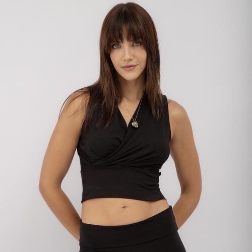 Blusa Regata Transpassada