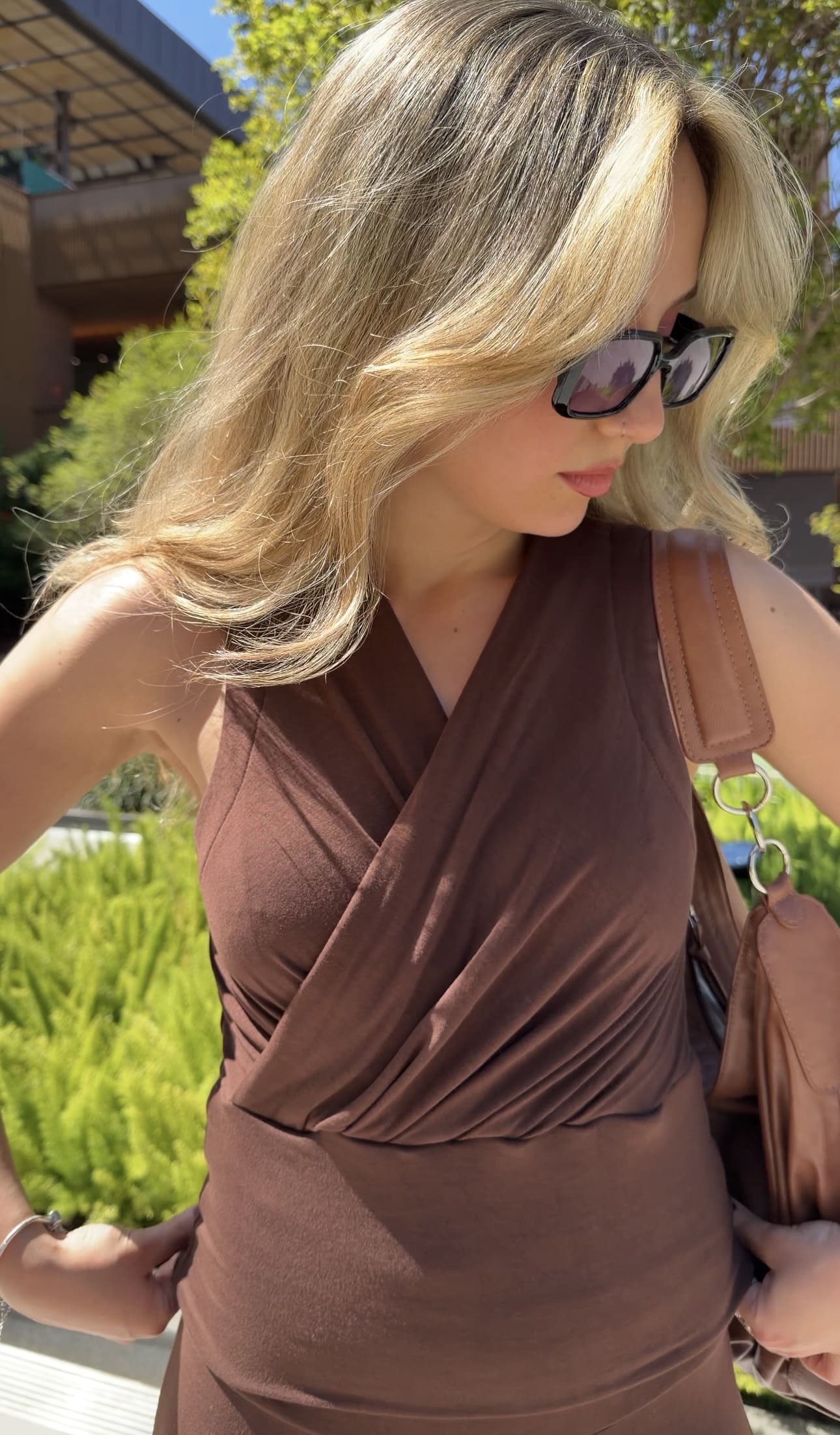 Blusa Regata Transpassada