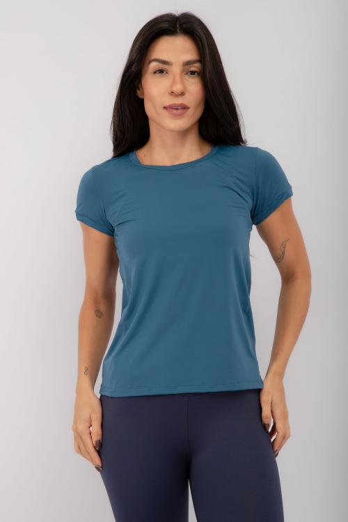 Camiseta Fitness Costas Vazadas