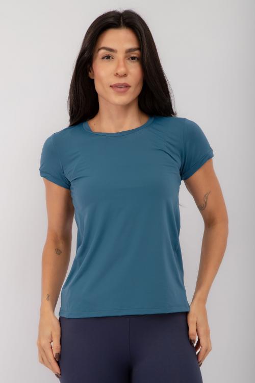 Camiseta Fitness Costas Vazadas