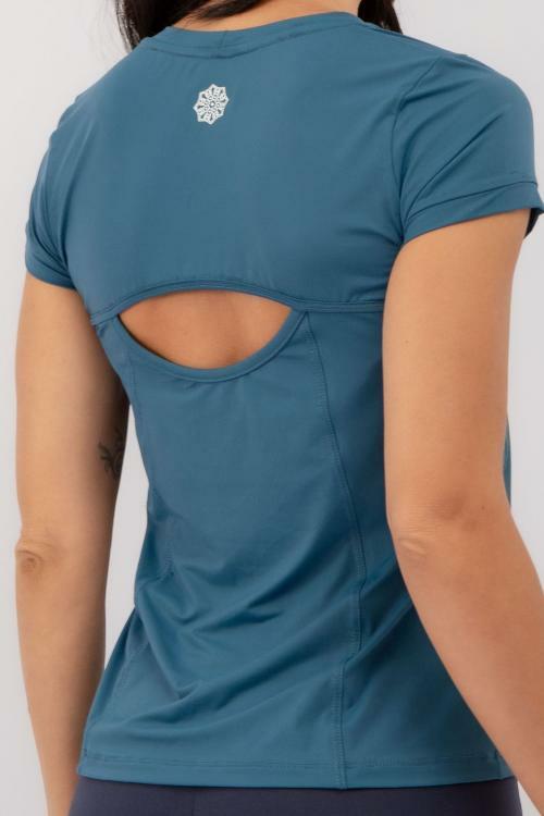 Camiseta Fitness Costas Vazadas