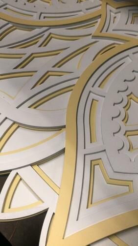 Mandala Plenitude 3D Lírio com Camada Personalizada