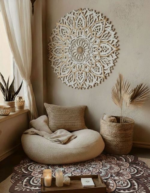 Mandala Plenitude 3D Lírio com Camada Personalizada
