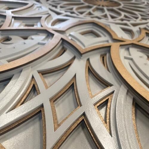 Mandala Plenitude 3D Lírio com Camada Personalizada