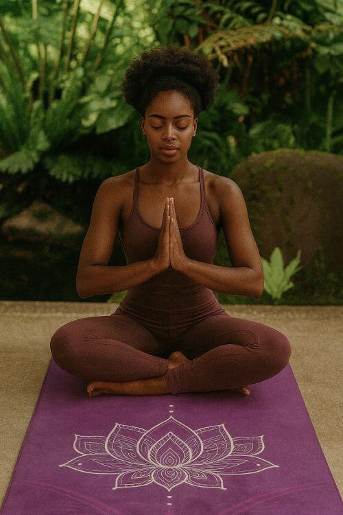 Tapete de Yoga Aveludado + Bolsa Porta Mat