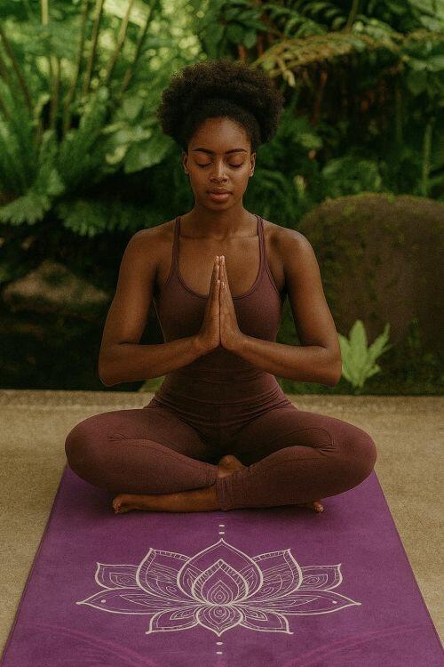 Tapete de Yoga Aveludado + Bolsa Porta Mat