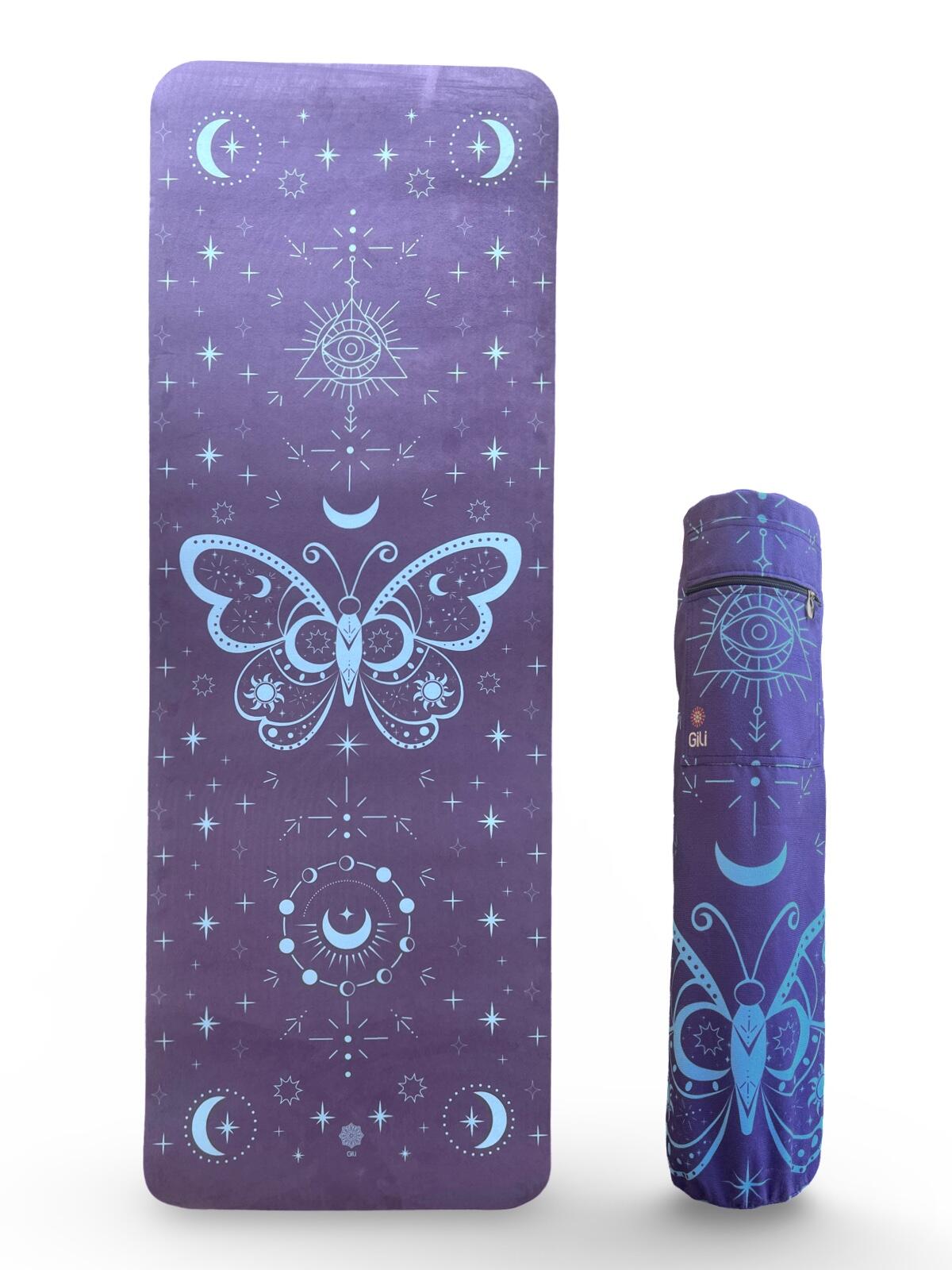 Tapete de Yoga Aveludado + Bolsa Porta Mat