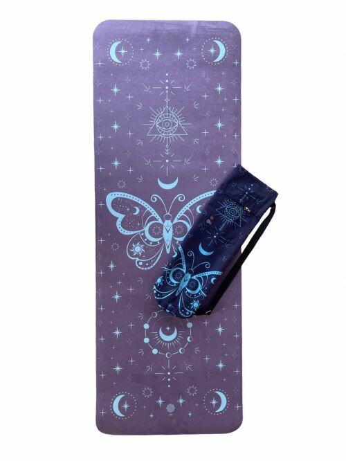 Tapete de Yoga Aveludado + Bolsa Porta Mat