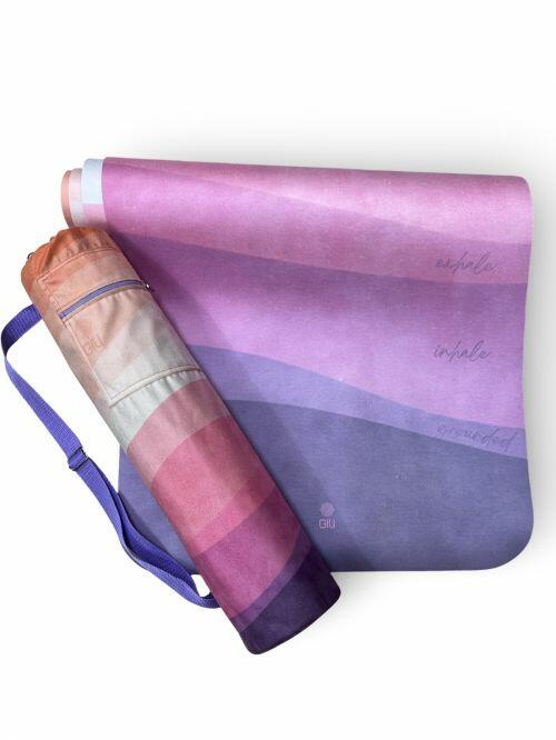 Tapete de Yoga Aveludado + Bolsa Porta Mat