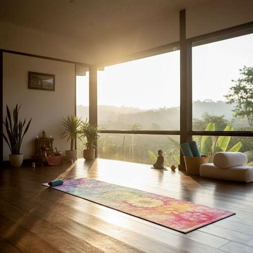Tapete de Yoga Aveludado + Bolsa Porta Mat