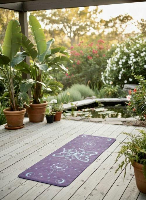 Tapete de Yoga Aveludado + Bolsa Porta Mat