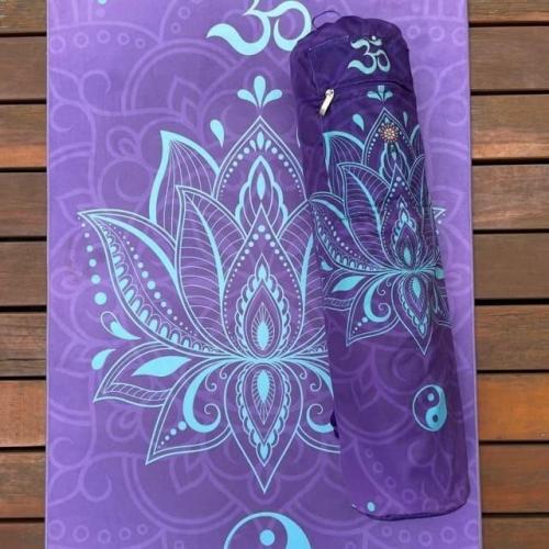 Tapete de Yoga Aveludado + Bolsa Porta Mat