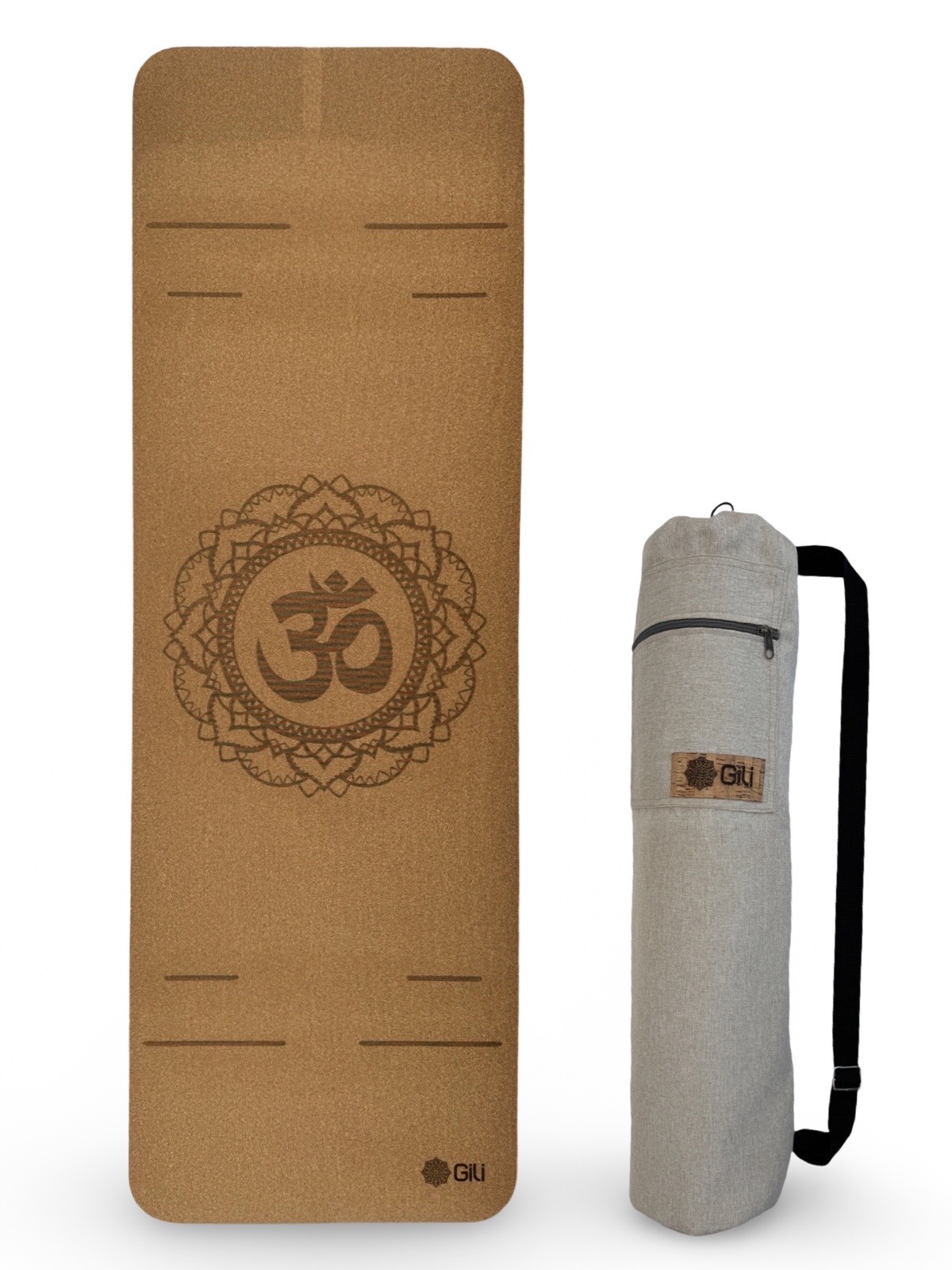 Tapete de Yoga Cortiça + Bolsa Porta Mat