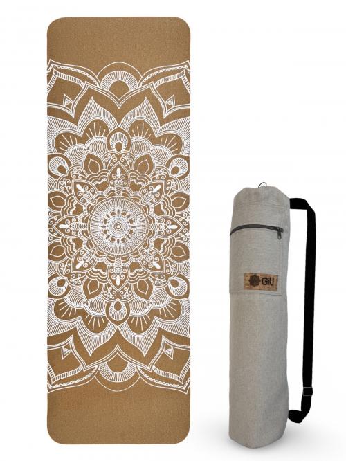 Tapete de Yoga Cortiça + Bolsa Porta Mat
