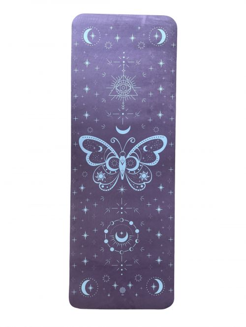 Tapete de Yoga Aveludado Celeste