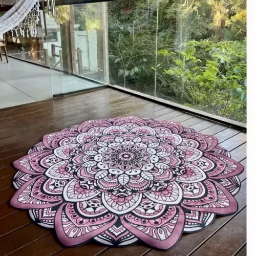 Kit Rose: Tapete + 2 Almofadas