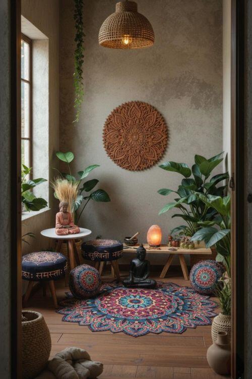 Kit Natureza: Tapete + 2 Almofadas