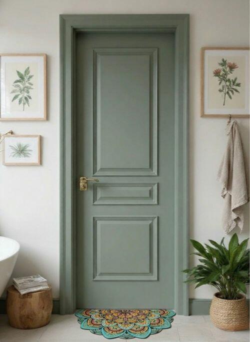 Tapete de Porta Mandala L�tus Verde