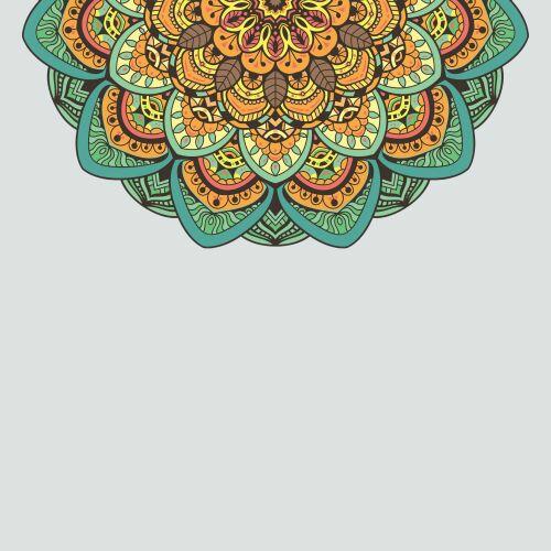 Tapete de Porta Mandala L�tus Verde
