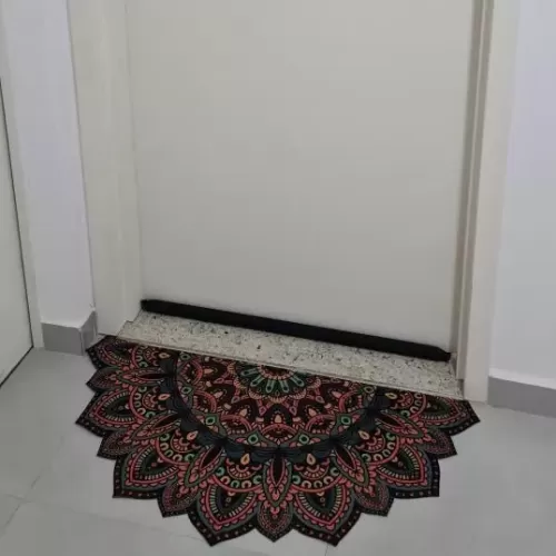 Tapete de Porta Mandala Dália Natureza