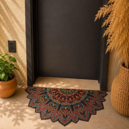 Tapete de Porta Mandala D�lia Natureza